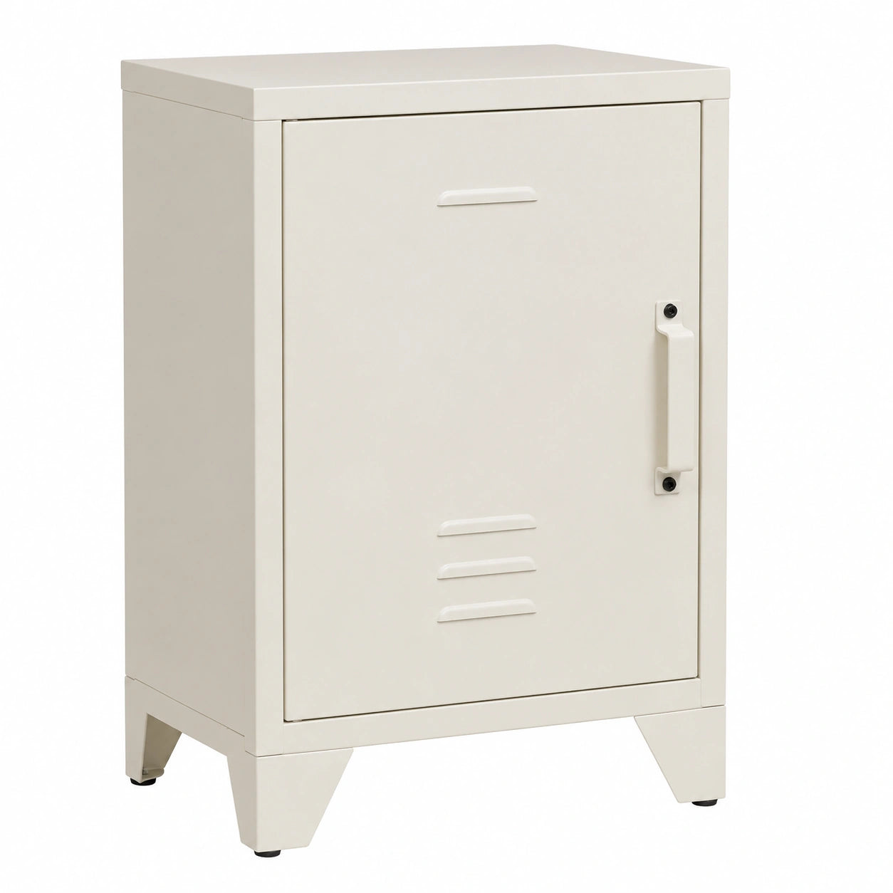 Jet-Line® Metall Aktenschrank Minskow – Weißer Büroschrank 40x40x55 cm für Büro und Werkstatt