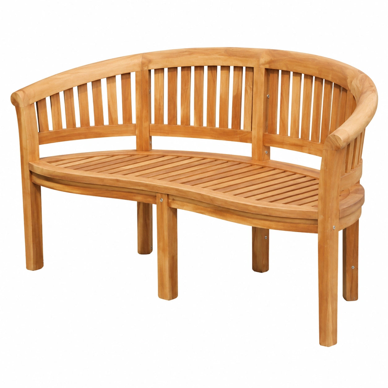 Massive Gartenbank aus Holz, 3-Sitzer 150 cm, für Park und Terrasse