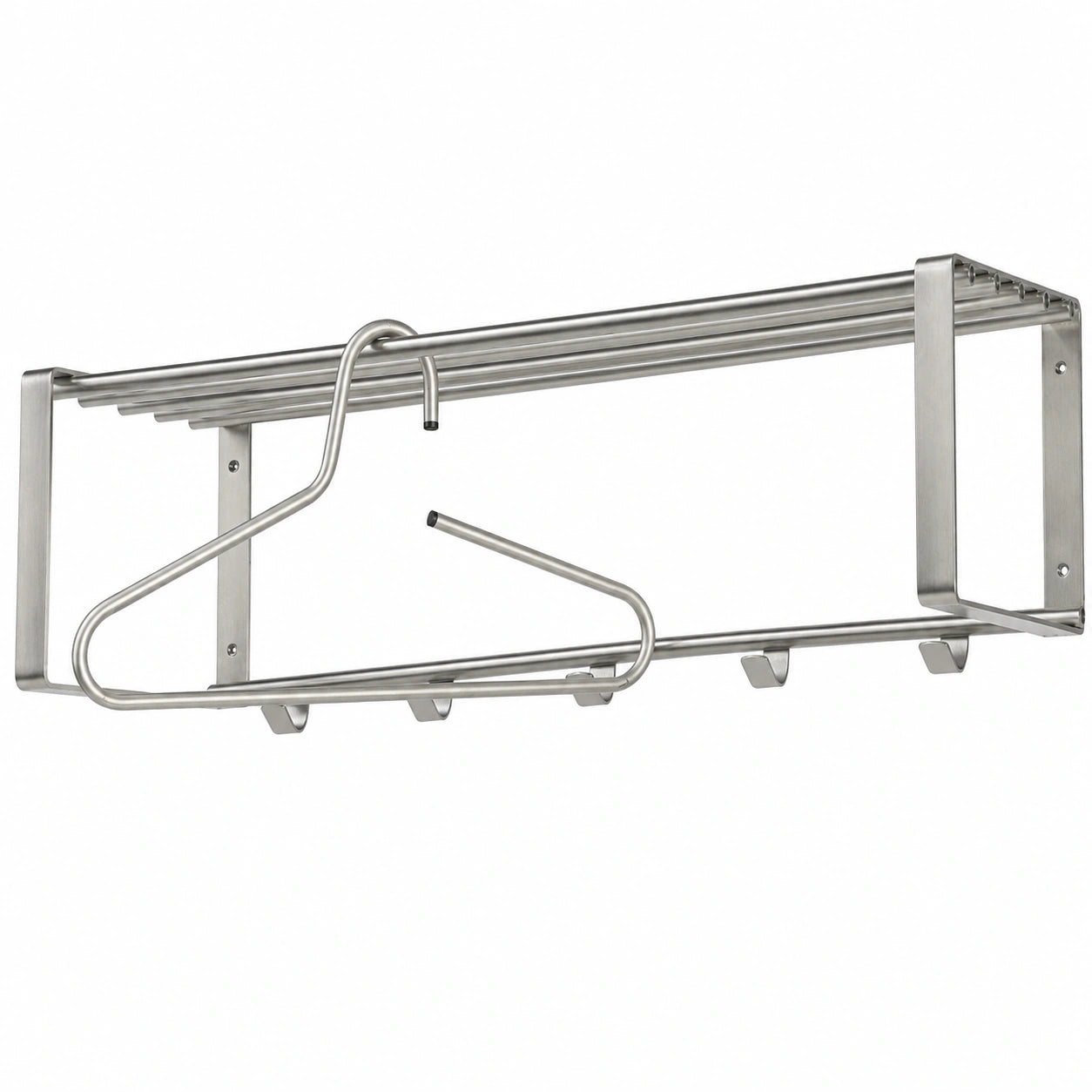 REX 2 Wandgarderobe in Nickeloptik